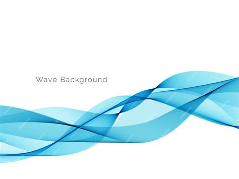 Premium Vector Blue Wave Design Abstract Background