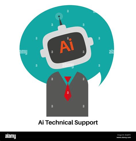 Artificial Intelligence Ai Chat Bot Vector Illustration Stock Vector