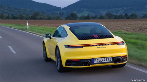 2020 Porsche 911 Carrera Coupe (Color: Racing Yellow) | Rear