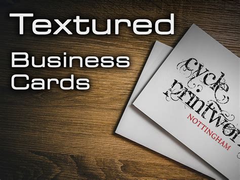 Textured Business Cards Nottingham | Cycle Printworks Printing