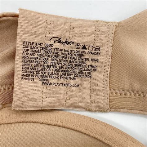 Playtex Intimates Sleepwear Playtex Bra Women Nude Stripe Secrets Perfectly Smooth