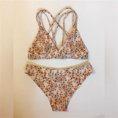 Kulani Kinis Swim Kulani Kinis Bikini Set Dusty Daze Peach Floral