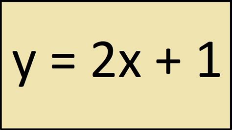 Graph Of The Equation Y 2x 1 - Tessshebaylo