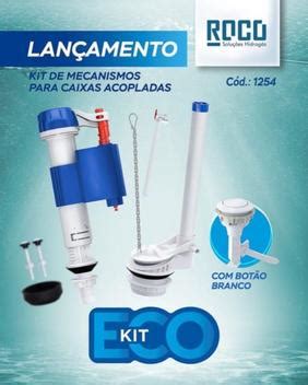 Kit Completo P Caixa Acoplada Roco Mecanismo Completo Para Caixa