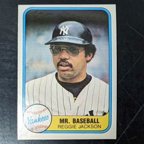 1981 Fleer Reggie Jackson 650 Mr Baseball HOF Yankees EBay