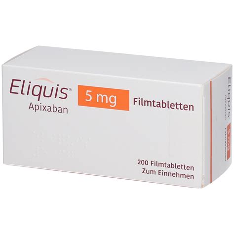 Eliquis® 5 Mg 200 St Mit Dem E Rezept Kaufen Shop Apotheke