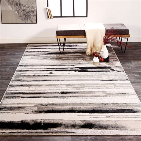 Stories Hewes Metallic Silver Rug Reviews Wayfair