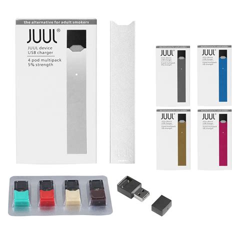 JUUL V3 NEW JUUL Starter Kit Electronic Vaporizer 4PCS Flavor JUUL