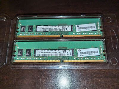 2 4gb Sticks Hp Udimm Ddr4 2133 798033 001 8gb Total Ebay