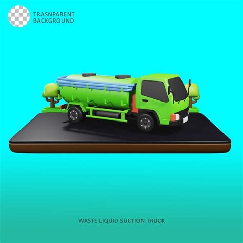 Premium Psd Sewage Suction Truck In Septic Tank D