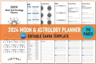 Editable Moon Astrology Planner Graphic By Shumaya Creative