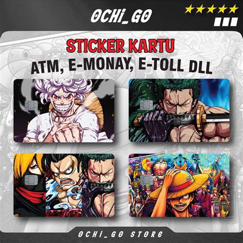 Jual Stiker Sticker Kartu Atm Garskin Skin Card Atm Anime One Piece