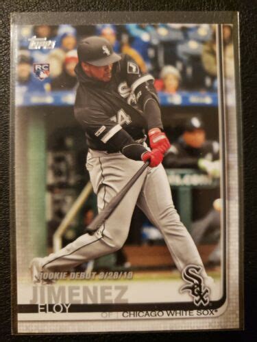 2019 Topps Update US243 Eloy Jimenez Rookie Debut RC Card White Sox EBay