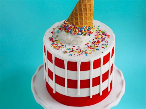 Melting Ice Cream Cone Cake Recipe Food Network