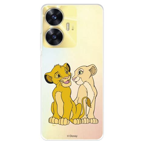 Capa Para Realme C Oficial Disney Simba E Nala Silhouette O Rei