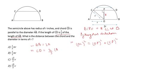 Sat Math Example Circle Additional Topic In Math Youtube