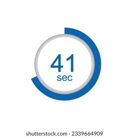 41 Seconds Timer Clock 41 Sec Stock Vector (Royalty Free) 2339664909 ...