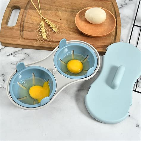 Microwave Poached Poaching Egg Poacher Poachers Omelette Maker Cooker Bags Coddler Cups 2