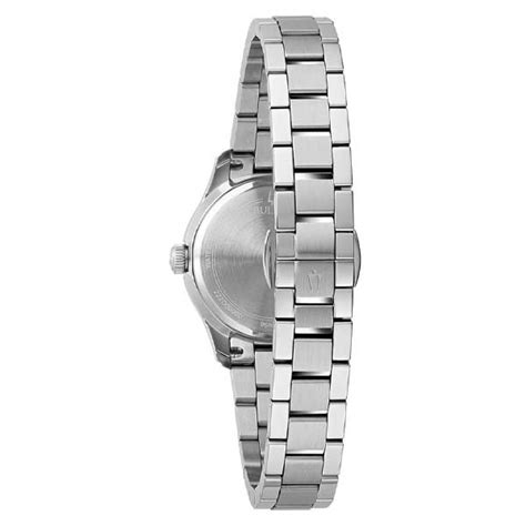 buy bulova silver dial classic stainless steel womens