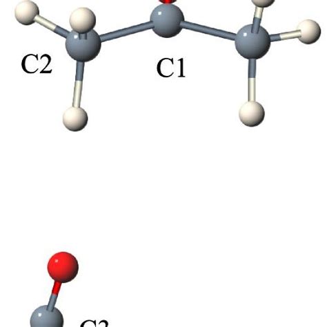 Reaction of carboxylate anion with acyl cation. a -Starting position; b ...