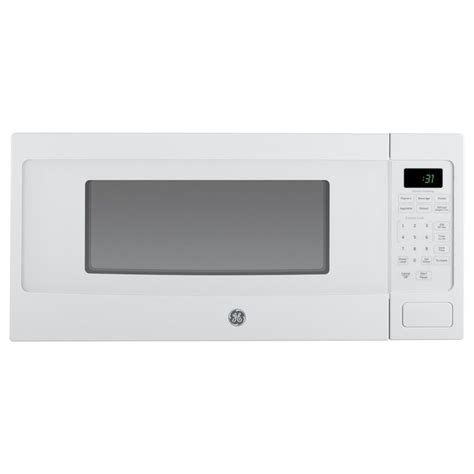 GE Profile 1.1-cu ft 800 Countertop Microwave (White) in the Countertop ...