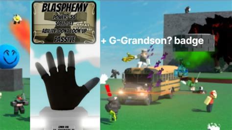 How To Get Blasphemy Glove G Grandson Badge Roblox Slap Battles