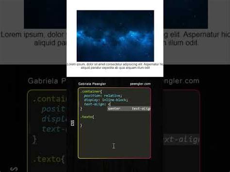 C Mo Poner Texto Encima De Una Imagen Con Html Css Youtube