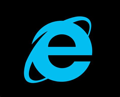 Internet Explorer Browser Logo Brand Symbol Blue Design Software