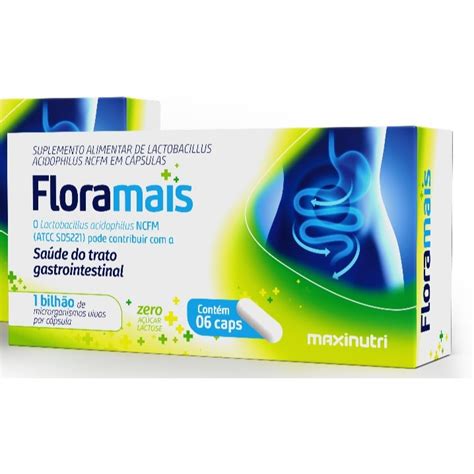 Flora Mais Para Que Serve - Flora Mais Lactobacillus 6 Cápsulas Maxinutri | Shopee Brasil