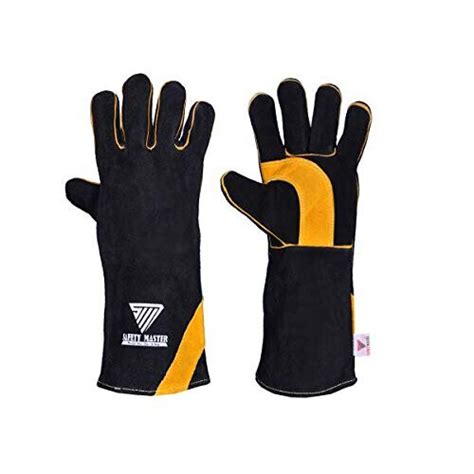 Safety Master Safety Protective Heavy Duty Welding Gloves Extreme Heat And Fire Resistant Leather