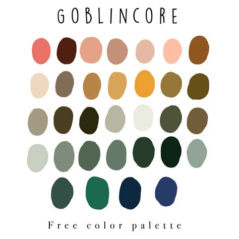 Goblincore Color Palette