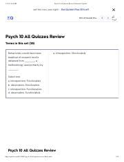 Psych 10 All Quizzes Review Flashcards Quizlet Pdf 1 11 22 6 06 PM