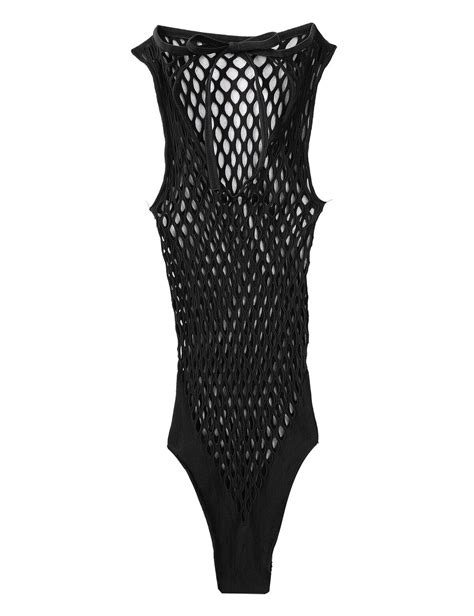 Sexy Women Netted Body Stocking Bodysuit Lingerie Babydoll See Through