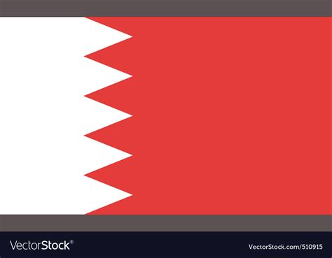 Bahraini flag Royalty Free Vector Image - VectorStock