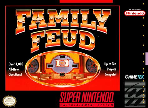 Family Feud (Game) | Super nintendo, Family feud, Feud