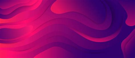 Futuristic Colorful Gradient Purple And Pink Wave Flow 3d Background Vector Graphic Illustration