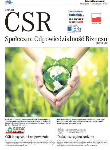 Xxii Edycja Wyr Nie Raportu Csr Raport Csr