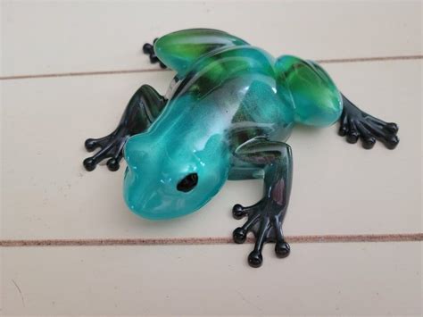 Frog Resin Art Frog Resin Art Resin Frog Knick Knack Figurine