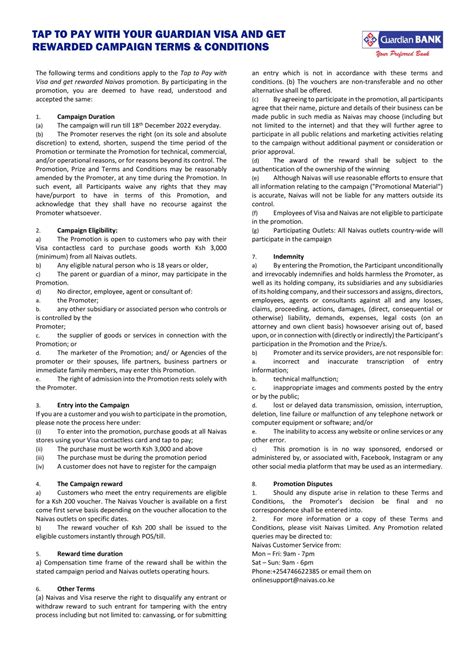 Terms & Conditions- Naivas - Fifa world Cup – Guardian Bank