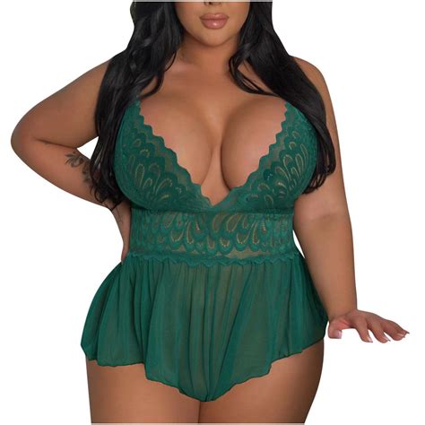 Luxalzxs Plus Size Lingerie Teddy Women Sexy Naughty Oversized