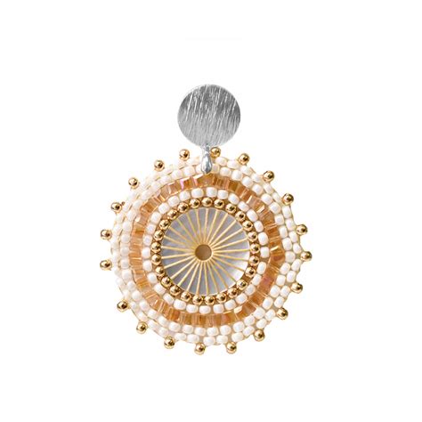 Nini Nude Silber From Orecchini Beige Color For