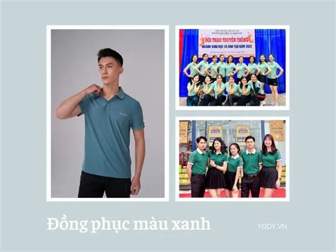 Xem ngay mẫu đồng phục màu xanh đẹp hot trend năm