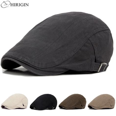 Adjustable Beret Caps Outdoor Sun Breathable Bone Brim Hats Womens Mens