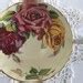 Vintage Aynsley Cabbage Roses Tea Cup And Saucer England Oban Shape