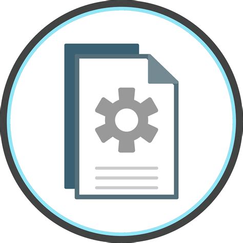 Document Flat Circle Icon Vector Art At Vecteezy