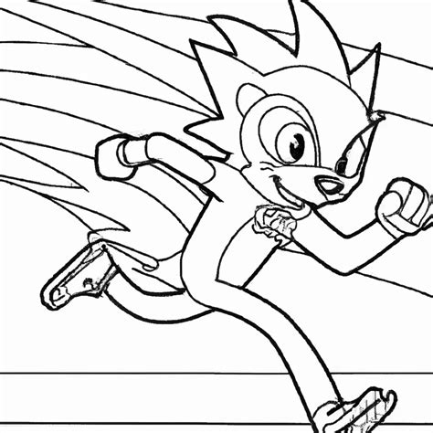 Desenhos Do Sonic Correndo Para Imprimir E Colorir