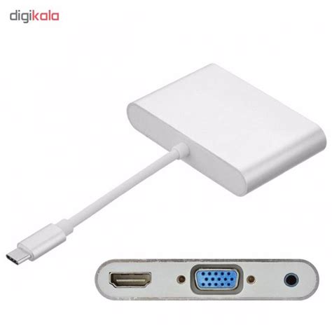 قیمت و خرید مبدل Usb C به Hdmi و Vga مدل U3