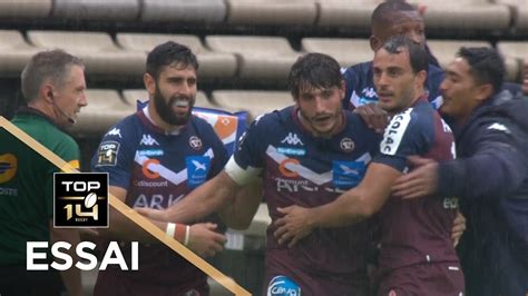 TOP 14 Essai de Pablo UBERTI UBB Bordeaux Bègles Castres