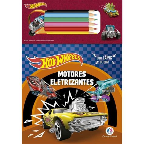 Livro Hot Wheels Motores Eletrizantes