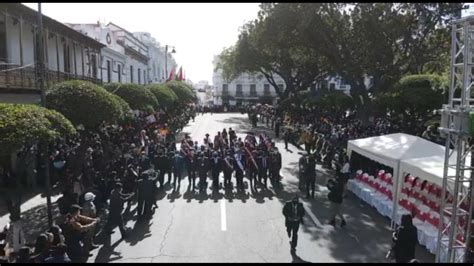 ¡felicidades Chuquisaca Desfile Cívico Militar En Sucre Red Bolivisión